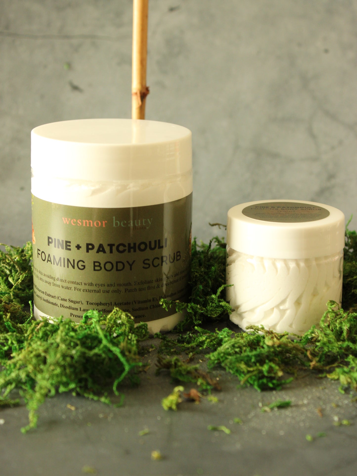 Pine & Patchouli Foaming Body Scrub