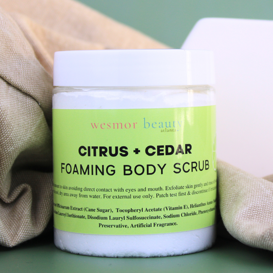 Citrus & Cedar Foaming Body Scrub