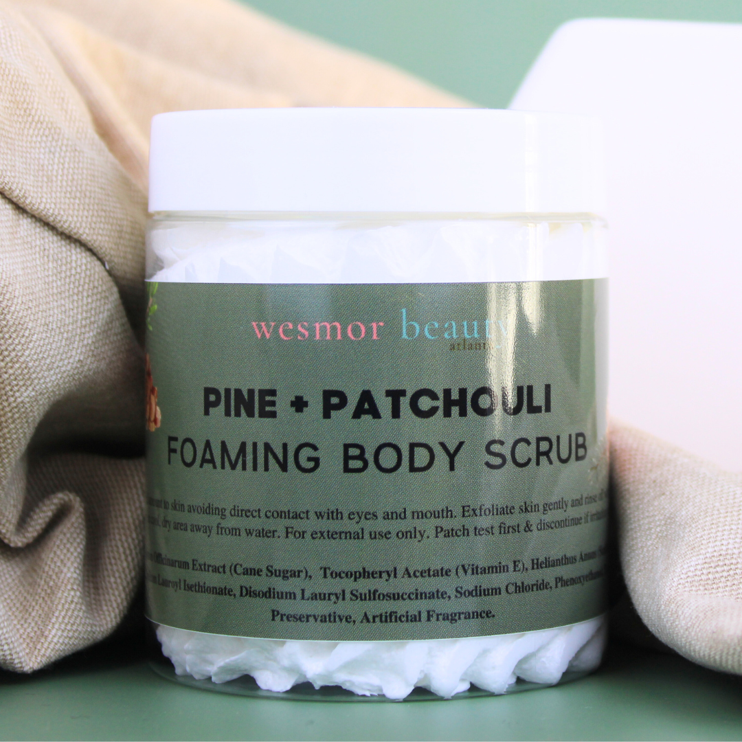 Pine & Patchouli Foaming Body Scrub