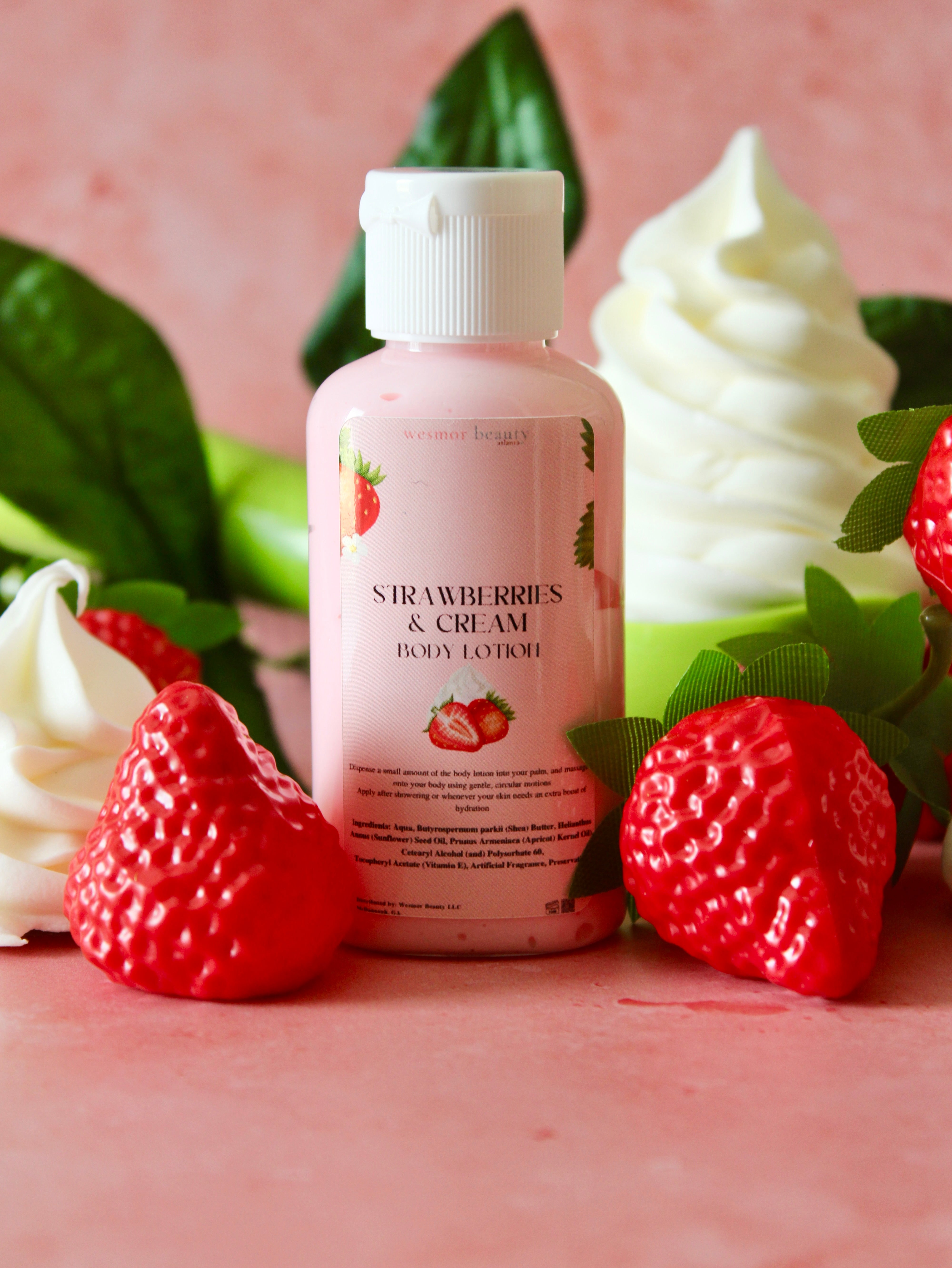 Strawberries & Cream Body Lotion – Wesmor Beauty