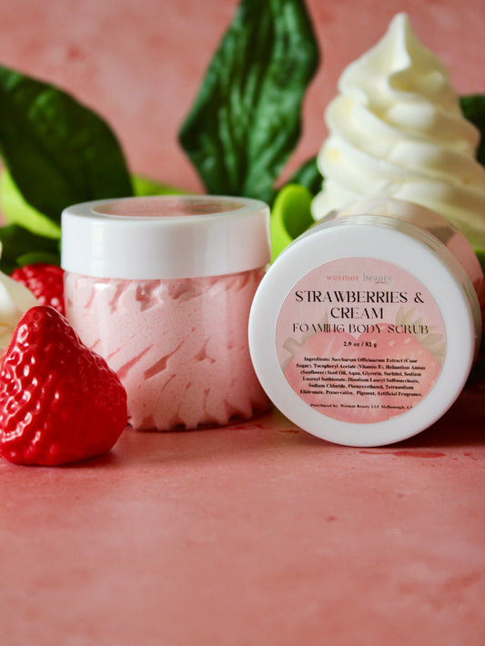 Strawberries & Cream Foaming Body Scrub