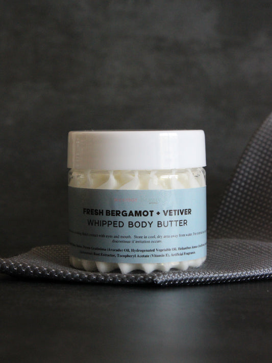 Fresh Bergamot + Vetiver Whipped Body Butter