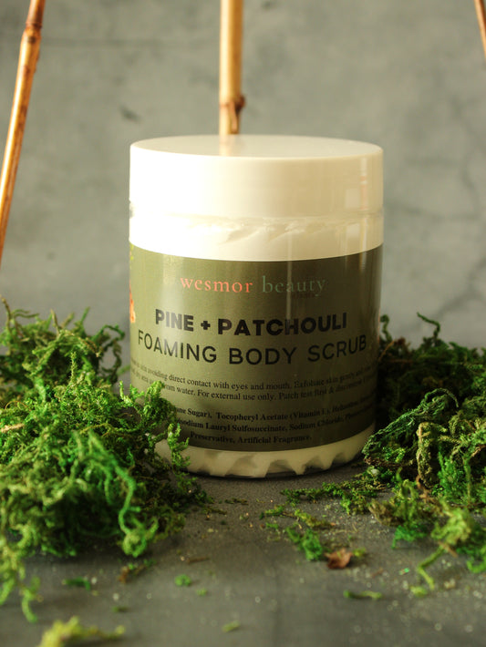 Pine & Patchouli Foaming Body Scrub