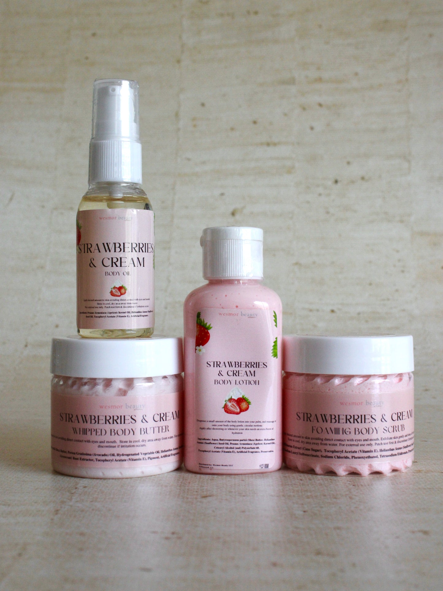 Strawberries & Cream Luxe & Latitude Travel Kit