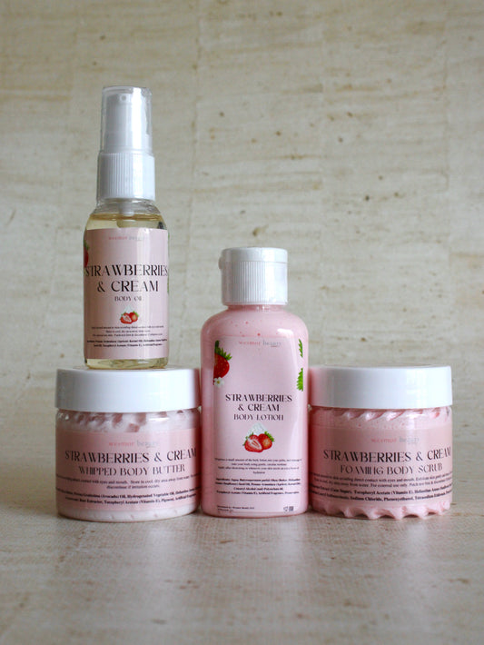 Strawberries & Cream Luxe & Latitude Travel Kit