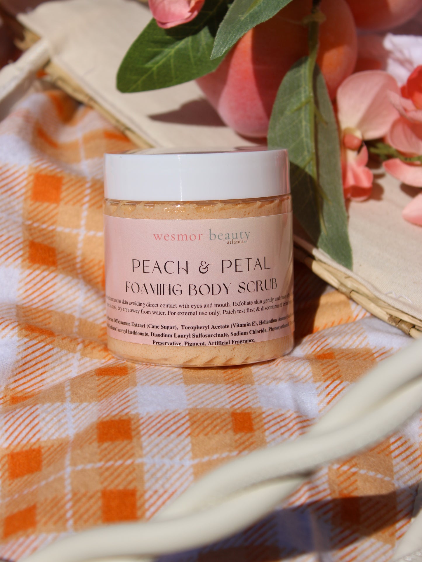 Peach & Petal Foaming Body Scrub